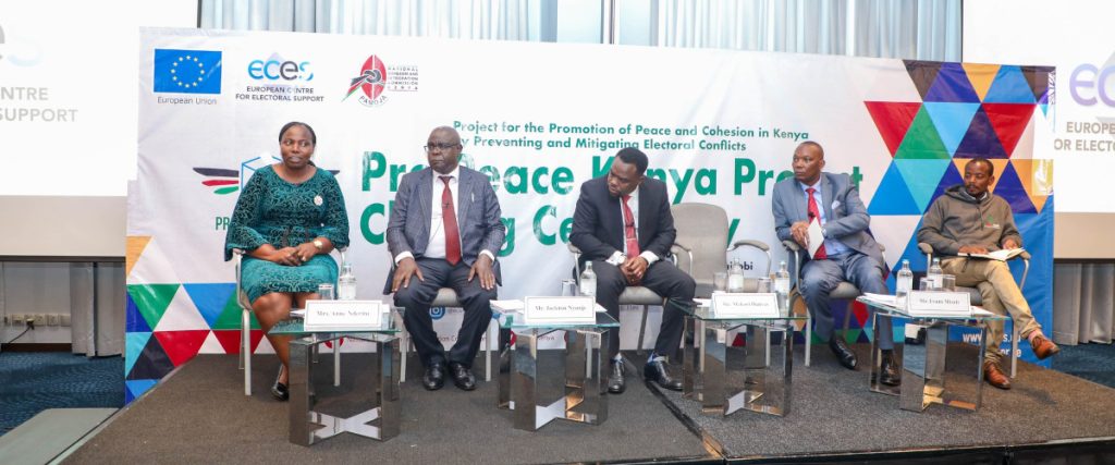 November 23, 2023: ORPP, a key stakeholder joined the closing forum on Project 'Pro Peace Kenya-Prevention and Mitigating Electoral Conflicts, spearheaded by European Centre for Electoral Support and National Cohesion and Integration Commission