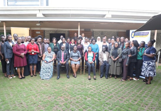 A group photo of participants during the women in political parties forum held at Golden Tulip Hotel, Westlands-Nairobi