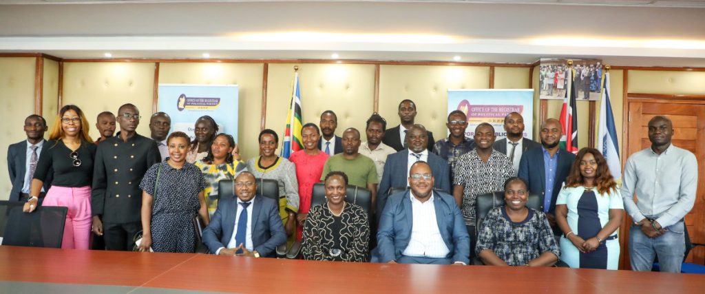 The Registrar of Political Parties Ann Nderitu, CBS hosts and holds discussions with representatives from Zimbabwe Institute, Zimbabwe Political Parties Dialogue and representatives from the Ministry of Youth Zimbabwe
