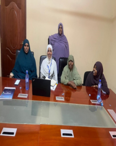 Garissa team with The Speaker of Wajir County Assembly on 6th March during a Women caucus meeting to discuss women's inclusivity in the decision-making process and the role of the ORPP in capacity-building .