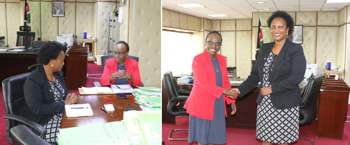 18 June, 2024: Registrar of Political Parties, Dr Ann Nderitu,CBS, holds fruitful discussions with the Auditor General, FCPA Nancy Gathungu