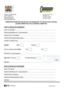 PPLC Nomination form