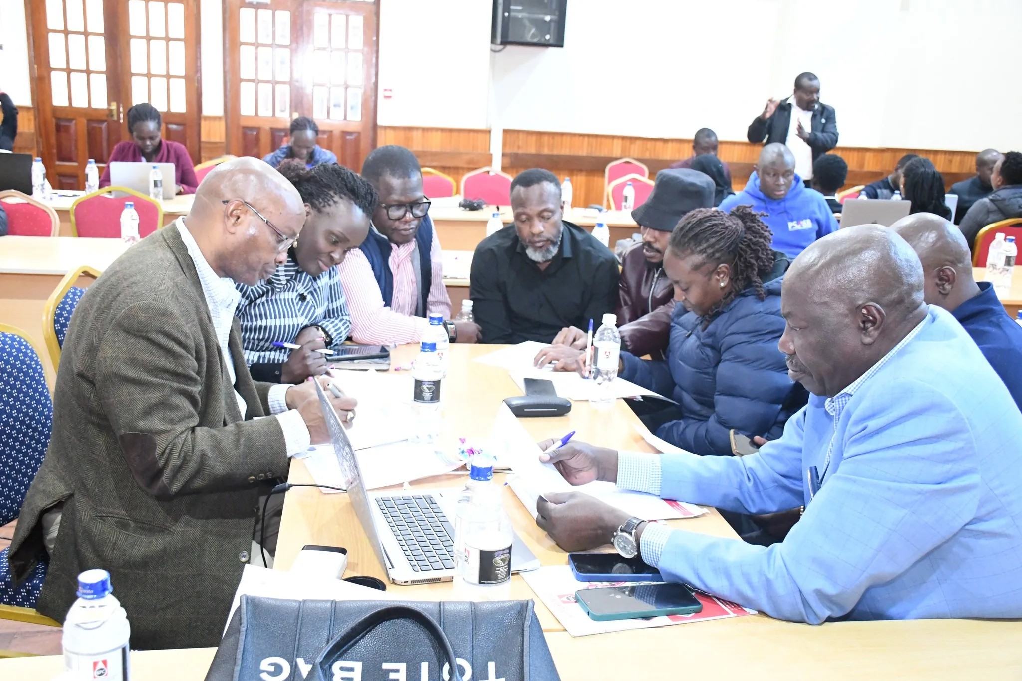 ORPP hold second phase of political parties training on a customized Financial Reporting Template.