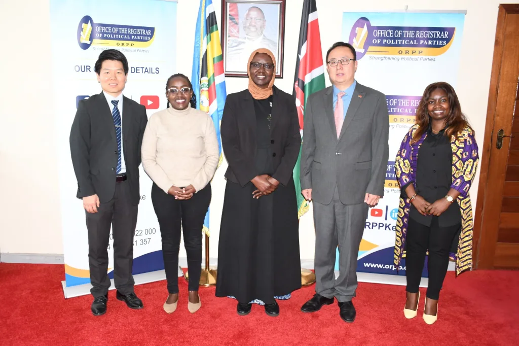 The ORPP  held deliberations with  Counselor Sun Yinam and  Xie Zheng, Third Secretary at the Embassy of the People’s Republic of China in Kenya.