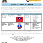 Notisi ya usajili wa muda