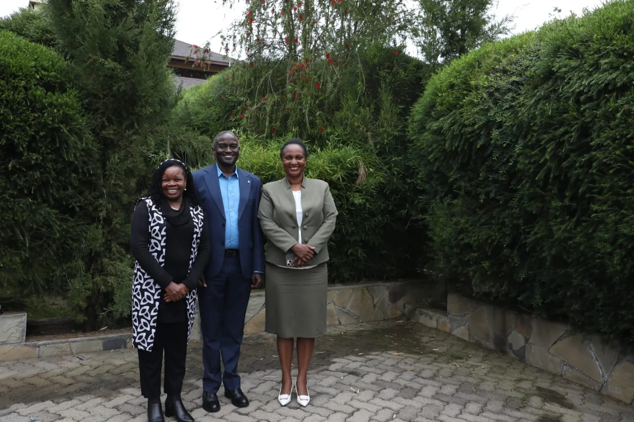 The current Registrar John Cox take a pose with the founding Registrar, Lucy Ndungu and former long serving & current IEBC Commissioner Registrar of Political Parties, Ann Nderitu, CBS. The current Registrar John Cox take a pose with the founding Registrar, Lucy Ndungu and former long serving & current IEBC Commissioner Registrar of Political Parties, Ann Nderitu, CBS.
