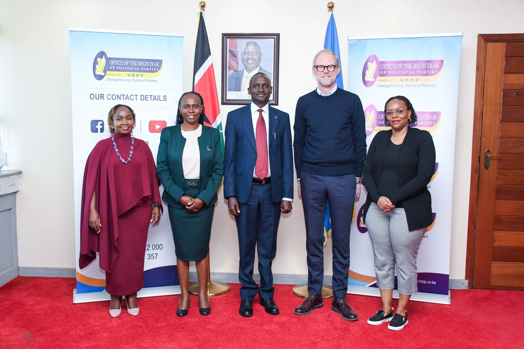10 January 2026: Registrar J.C Lorionokou in talks with The Oslo Center, CEO John Løvdal and his team. 10 January 2026: Registrar J.C Lorionokou in talks with The Oslo Center, CEO John Løvdal and his team.