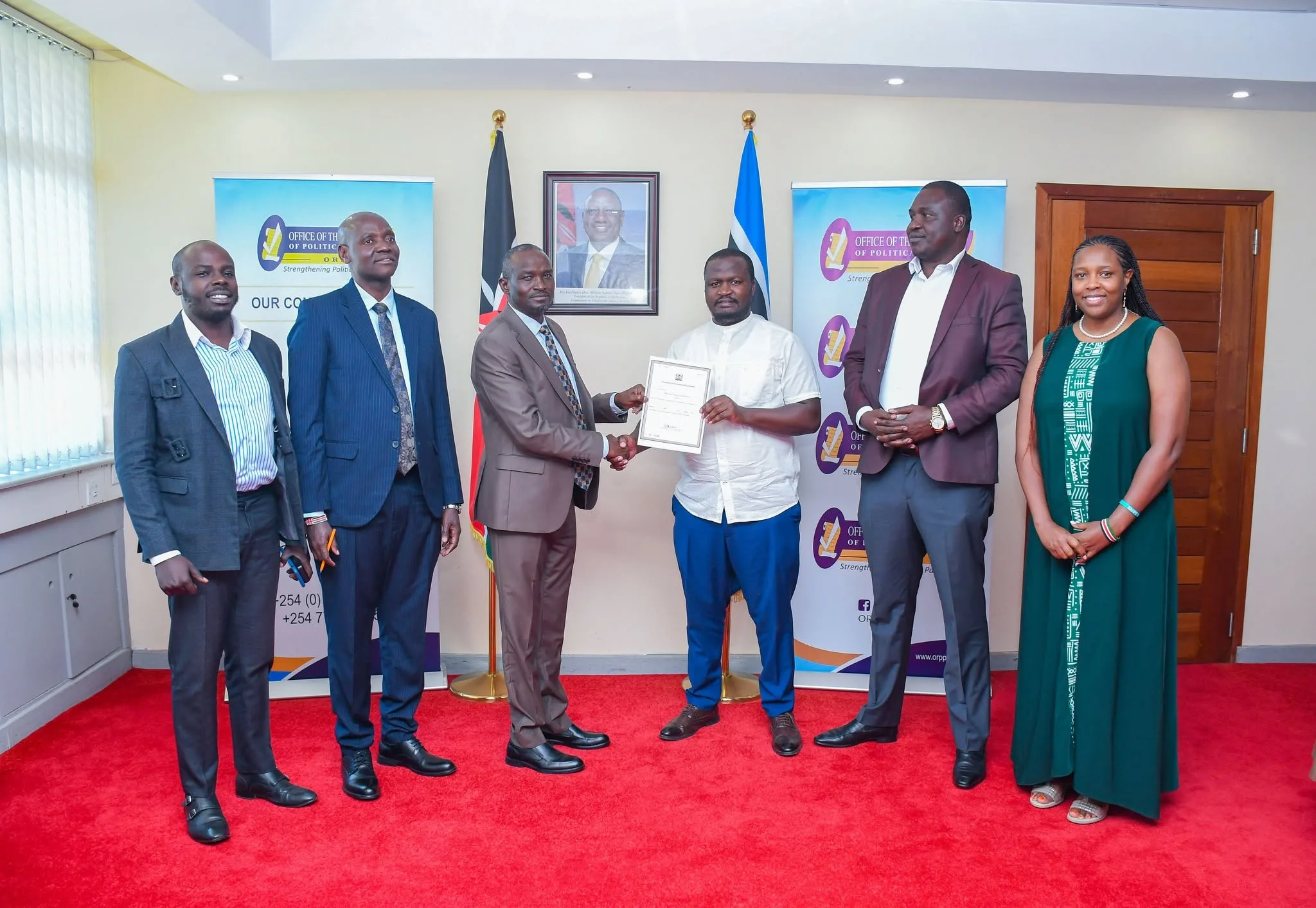 12 August 2026: Provisional registration certificates issued to Clean Alliance Party of Kenya (CAP-K), Chama cha Undugu na Demokrasia (CUD) and New Face Party of Kenya (FACE) 12 August 2026: Provisional registration certificates issued to Clean Alliance Party of Kenya (CAP-K), Chama cha Undugu na Demokrasia (CUD) and New Face Party of Kenya (FACE)